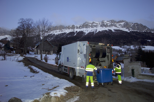 Collecte hivernale des déchets