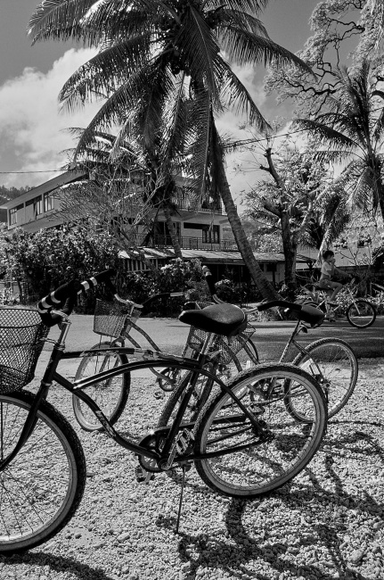 Vélos sur béquille