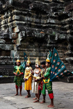 Costumes à Angkor Vat