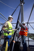 Travaux acrobatiques viaduc sur l'A49 4